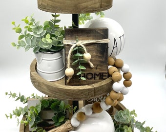 Spring Tiered Tray Decor, Mini Faux Plants, Small Shelf Decor, Mini Potted Plants, Mini Arrangement, Miniature Vase, Summer Tiered Tray