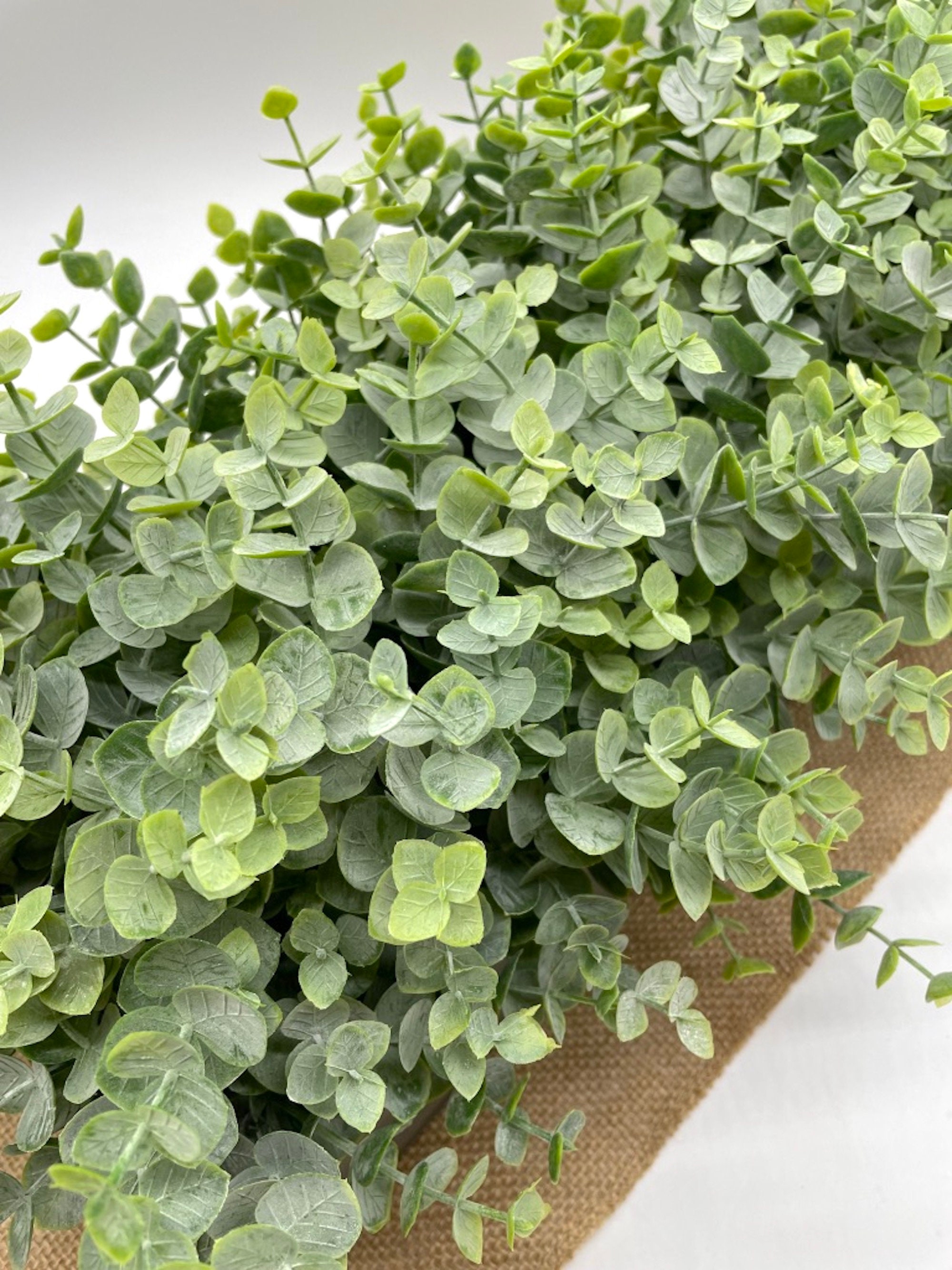 Faux Eucalyptus Centerpiece for Dining Table Fake Plants Etsy