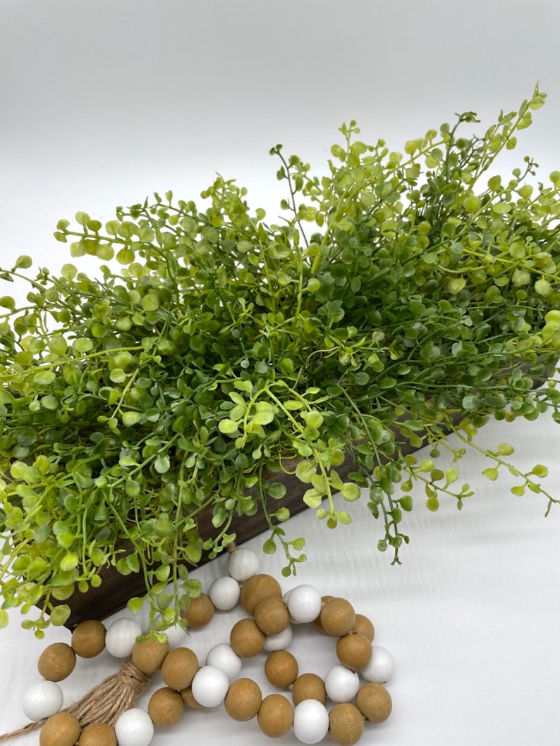 Greenery Centerpiece for Dining Table Fake Plants Arrangement Etsy