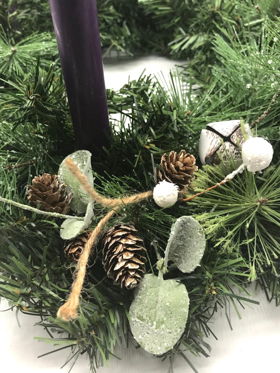 Advent Wreath 15 Small Advent Wreath for Dining Table Etsy