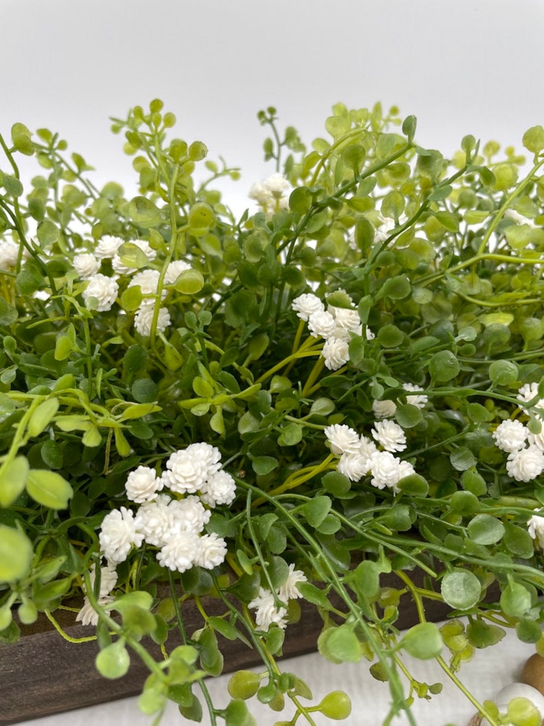 Greenery Centerpiece for Dining Table Fake Plants Arrangement Etsy