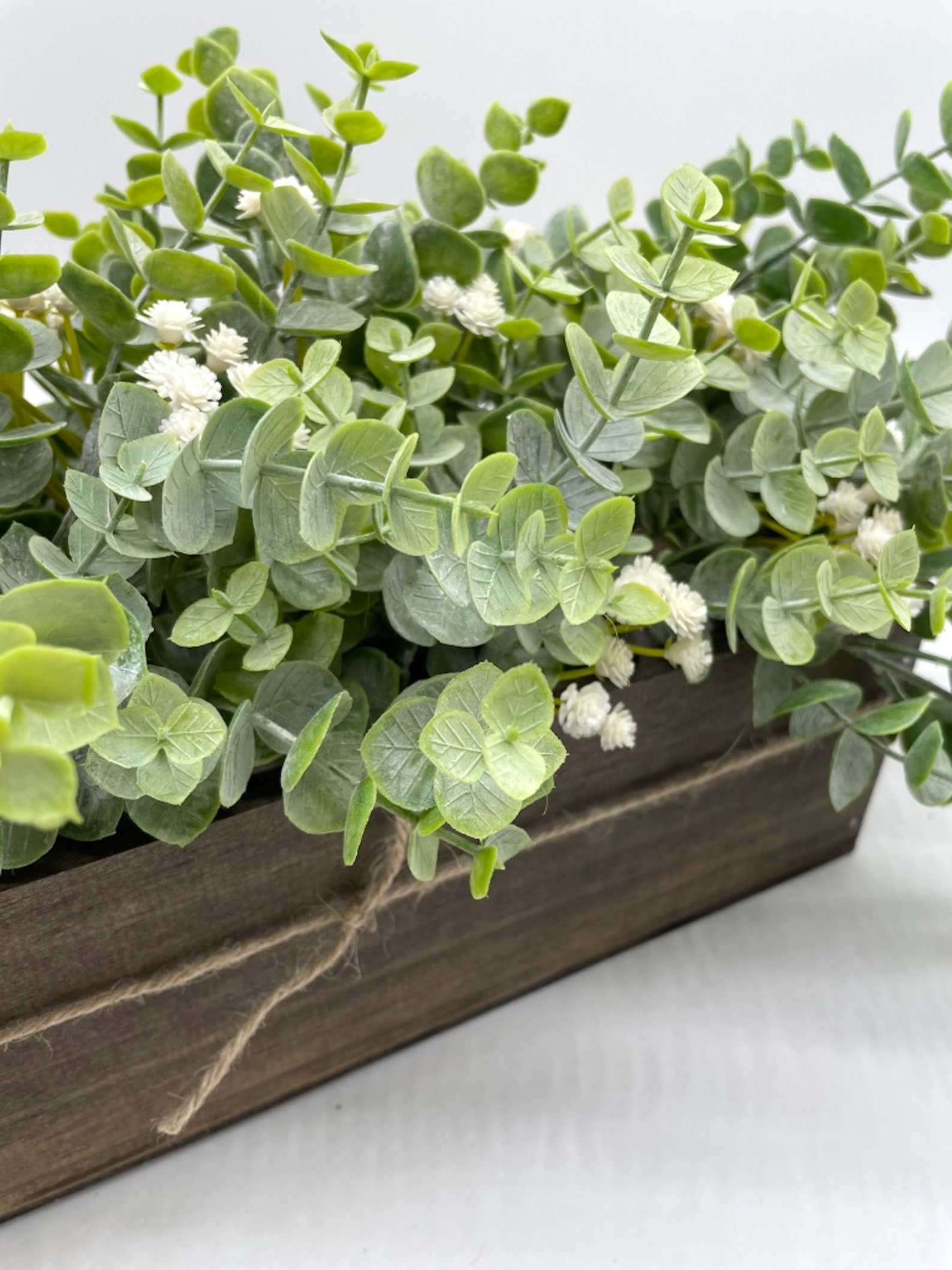 Faux Eucalyptus Centerpiece for Dining Table Fake Plants Etsy