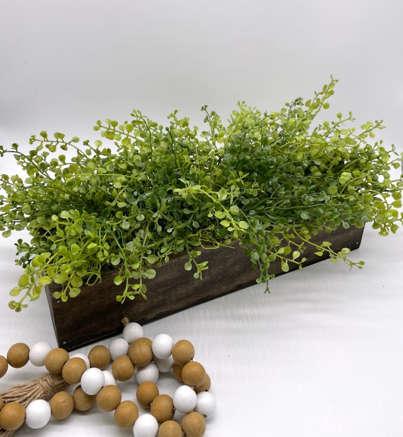 Greenery Centerpiece for Dining Table Fake Plants Arrangement Etsy