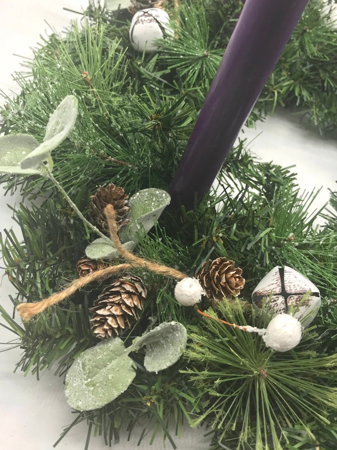 Advent Wreath 15 Small Advent Wreath for Dining Table Etsy