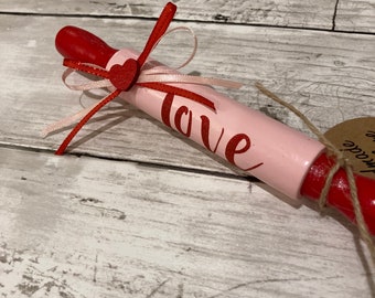 Valentines Farmhouse Mini Rolling Pin