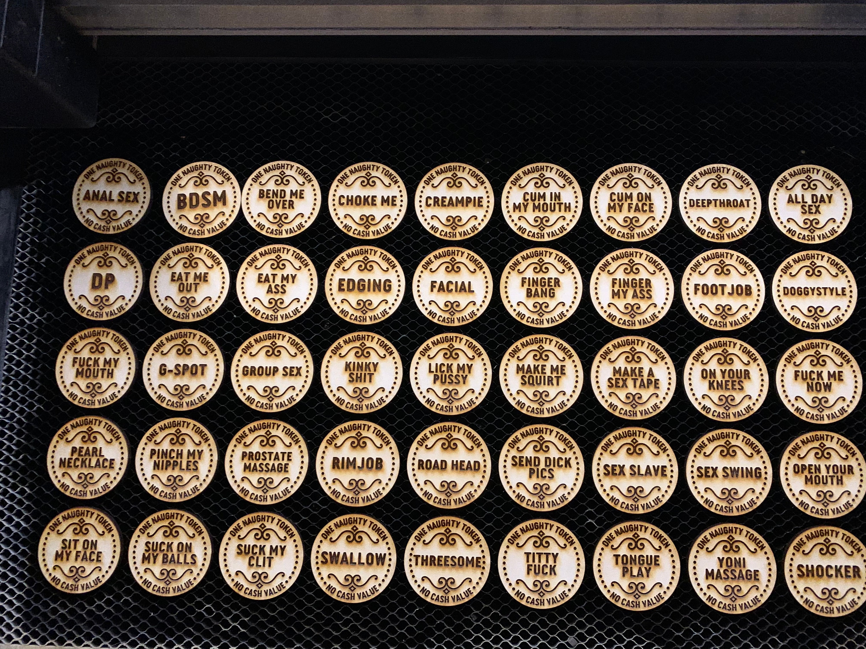 Naughty Tokens - Etsy UK