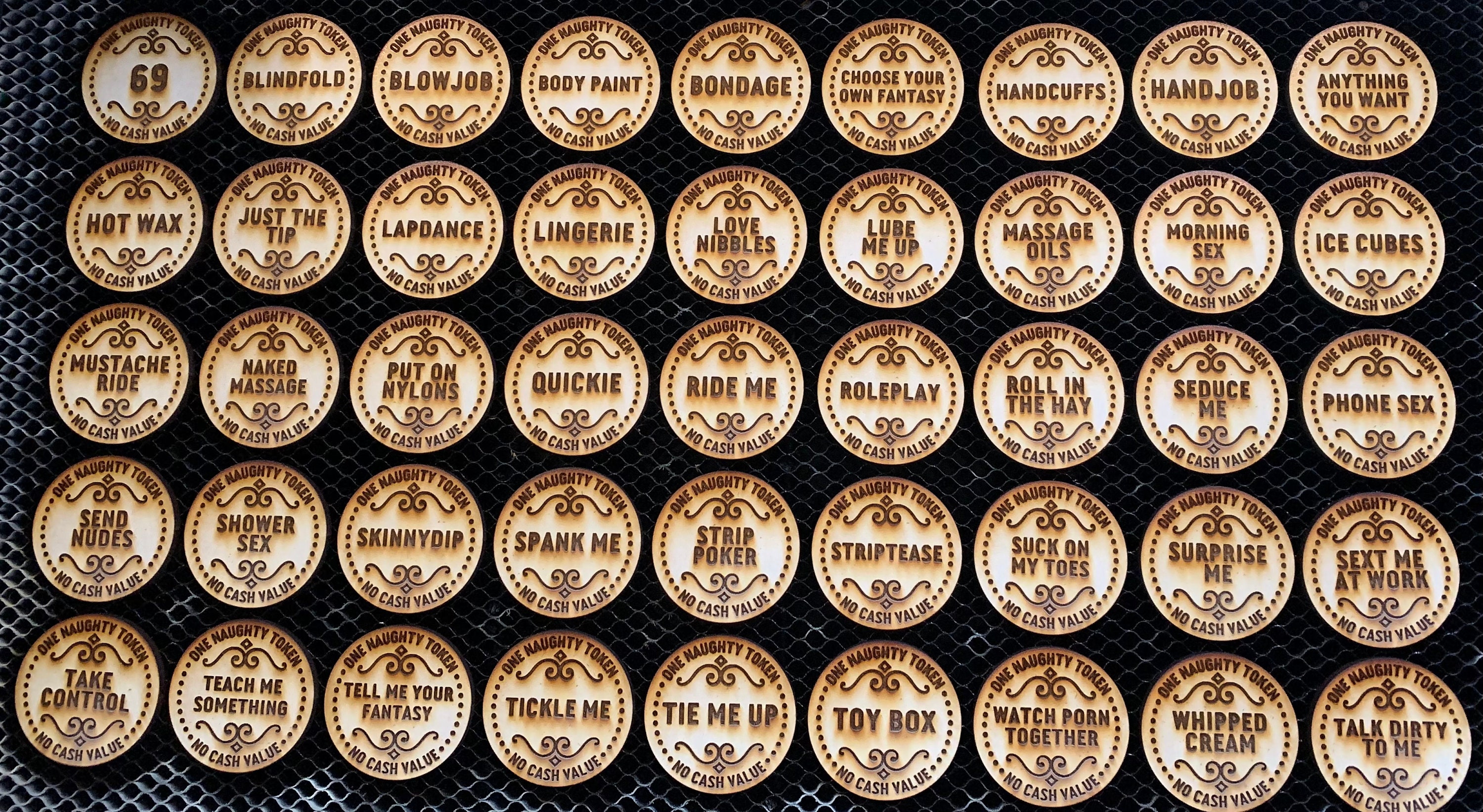 Naughty Tokens - Etsy UK