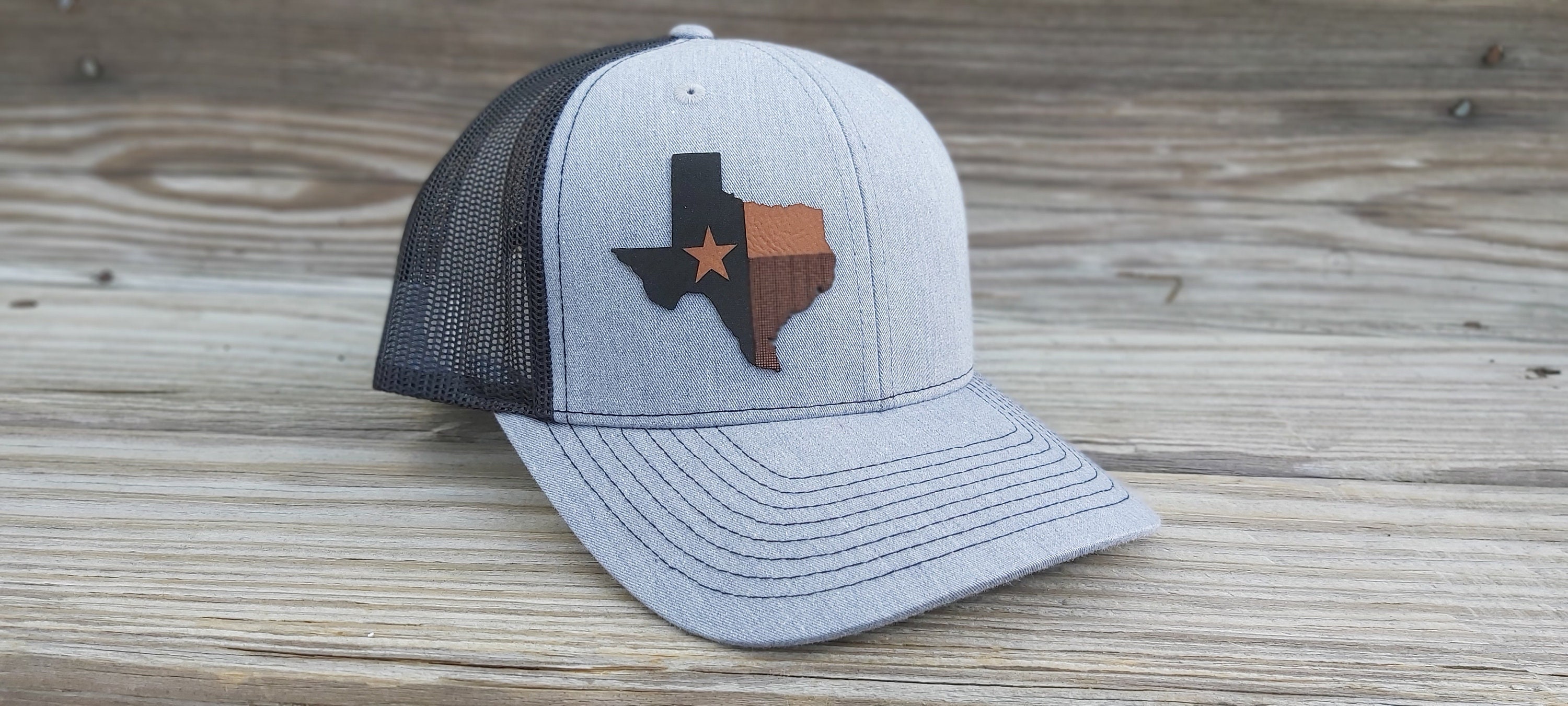 texas flag Leatherette Patch Hats, Logo Hats, Laser Engraved Leather Patch, texas hat , Personalized Mens Hats, Leather Patch