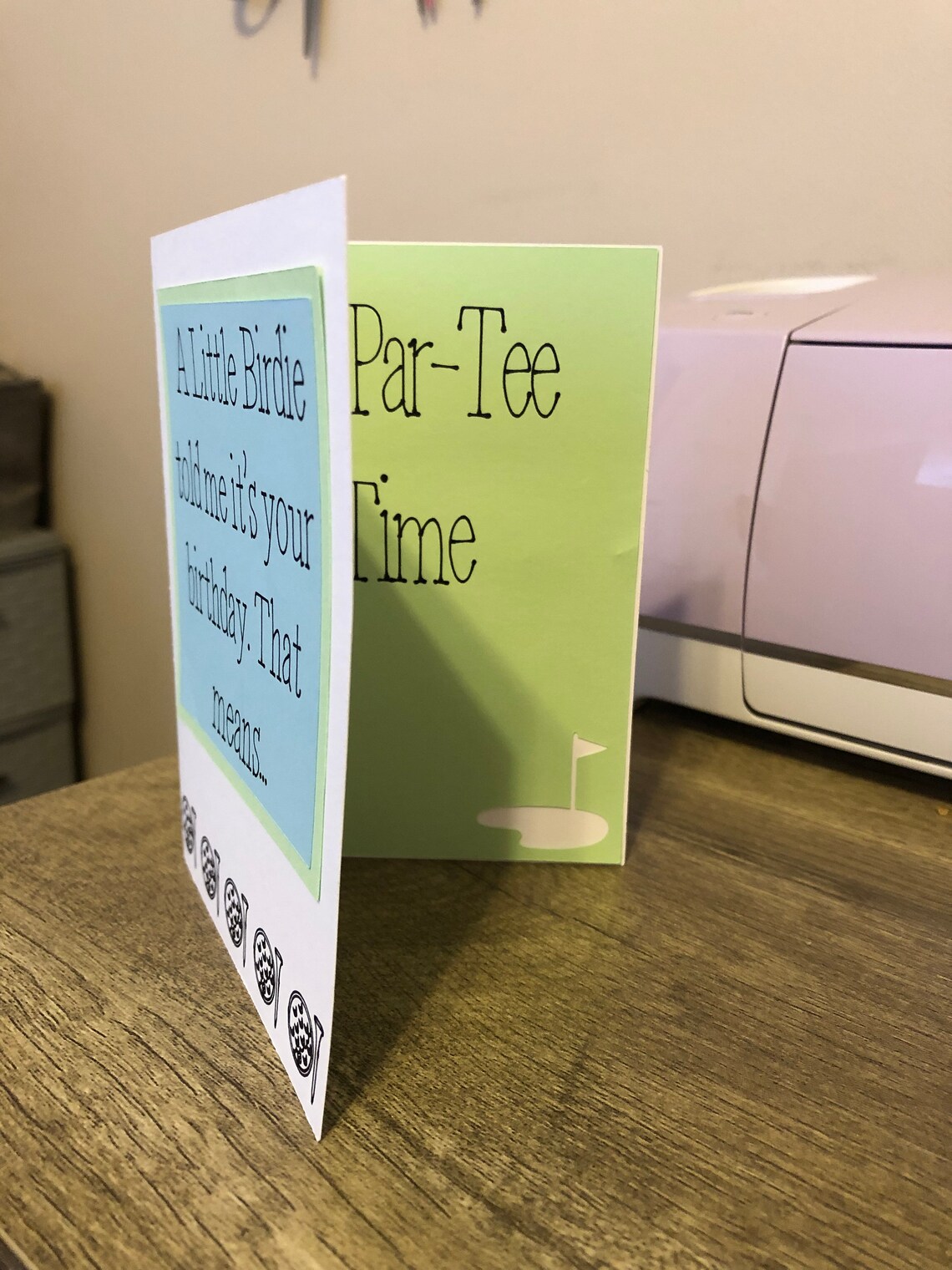 ParTee Time Card Golf Friend Birthday Card Golf Humor Etsy