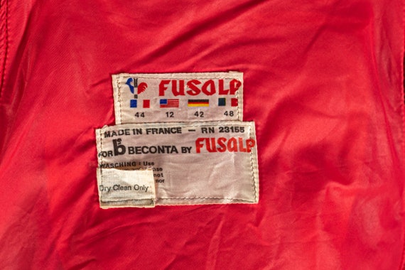 Vintage Fusalp, French designer, 70s red Corduroy… - image 7