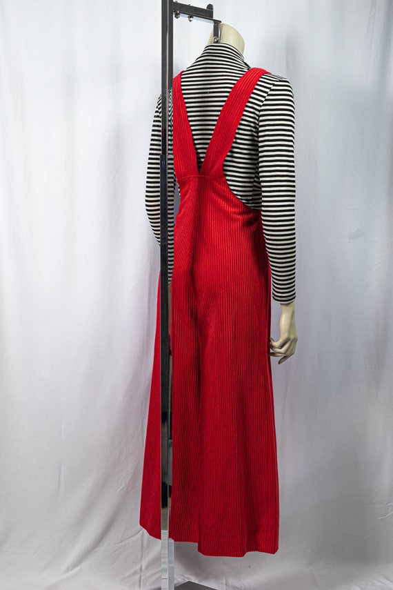 Vintage Fusalp, French designer, 70s red Corduroy… - image 4