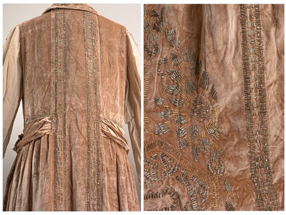 Incredible Rare 1910s/1920s Silk Velvet Designer … - image 5