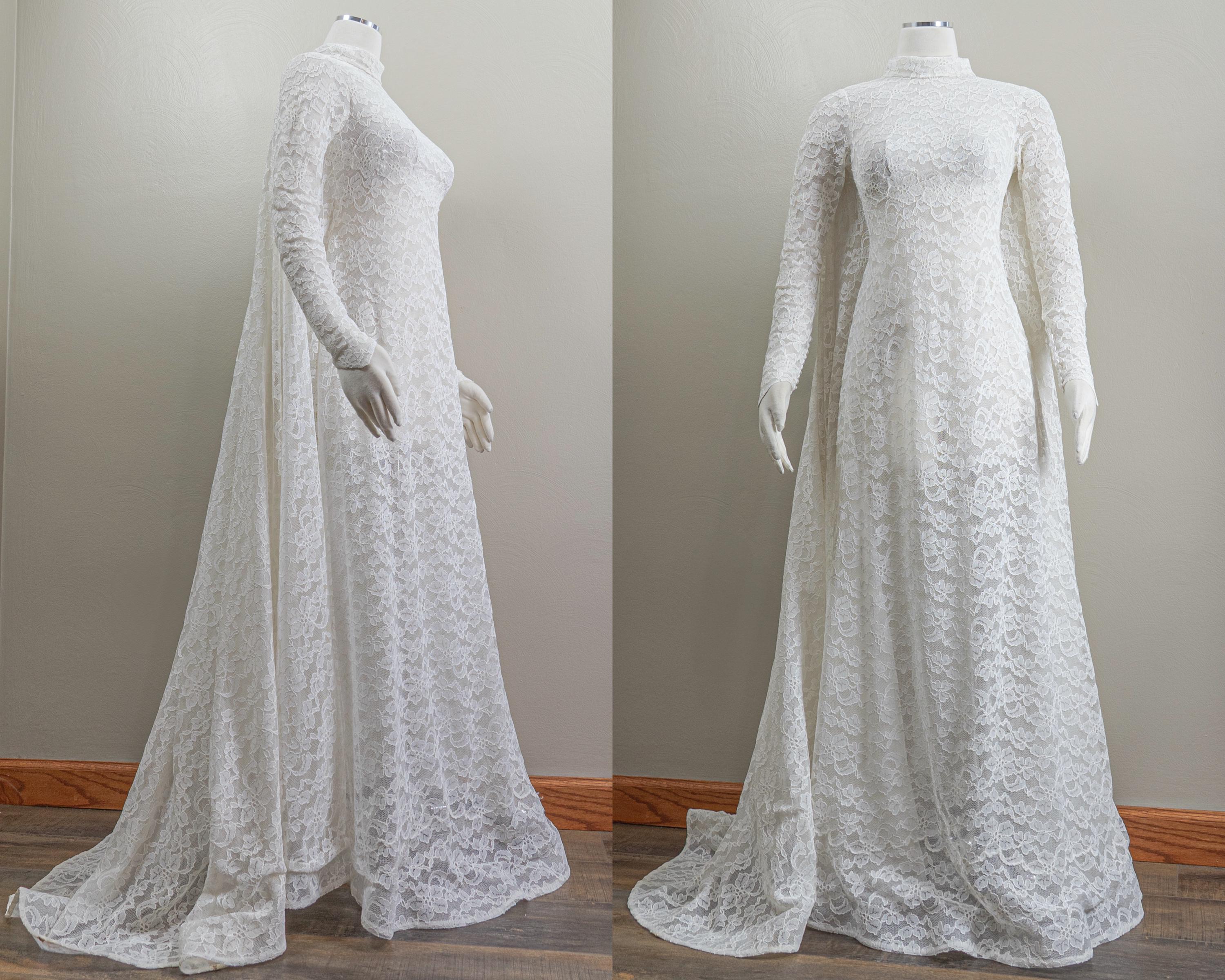 1960年代のヴィンテージ、ウィリアム・ケイヒルのレースウェディング