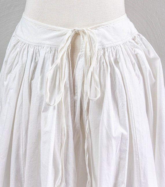 The Maria Antique White Cotton Petticoat, Embroid… - image 6
