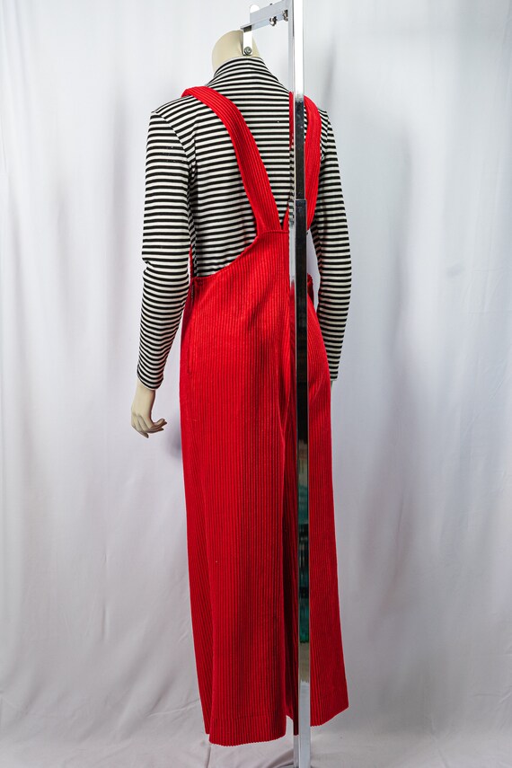 Vintage Fusalp, French designer, 70s red Corduroy… - image 3