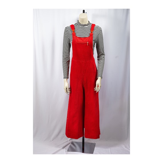 Vintage Fusalp, French designer, 70s red Corduroy… - image 1