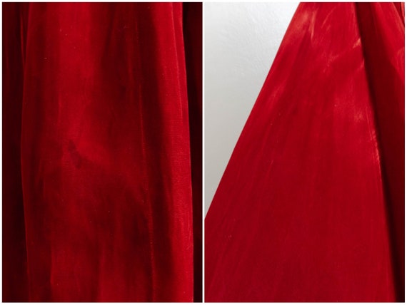 luxurious Rare Custom 50s Red Velvet Ceil Chapman… - image 9