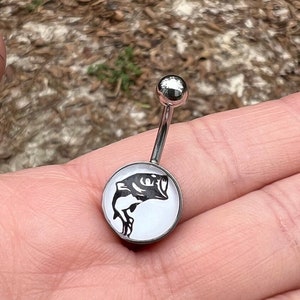 Fishing belly button rings best sale