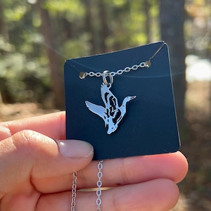 Stainless Steel Believe Outdoors Duck Hunting Necklace