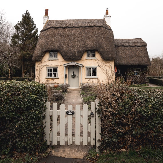 Rose English Cottage Countryside Photography Wall Art Print | Etsy