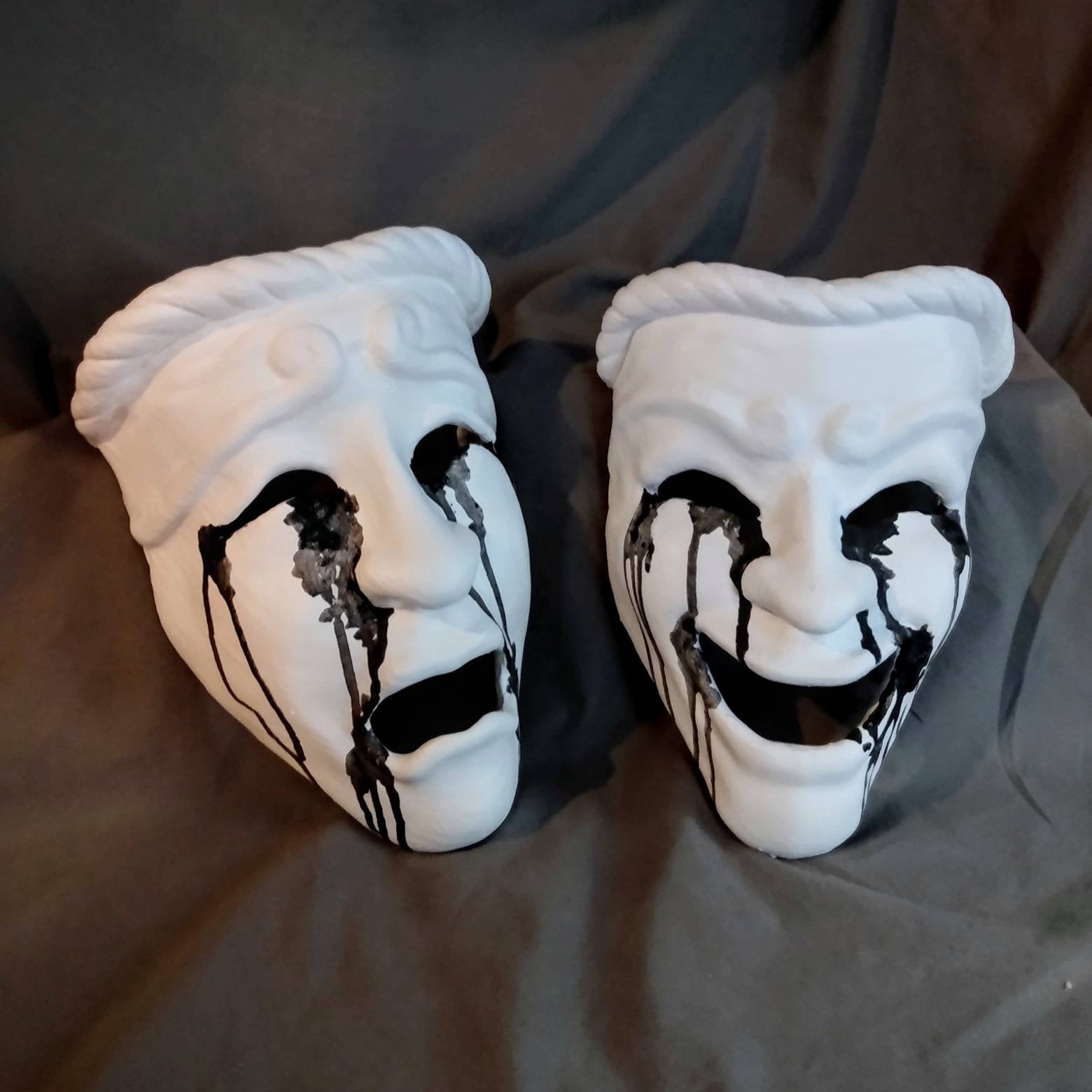 ANTIQUE ROMAN MOSAICS ,GREEK COMEDY THEATER MASKS  Mask for Sale by  BulganLumini
