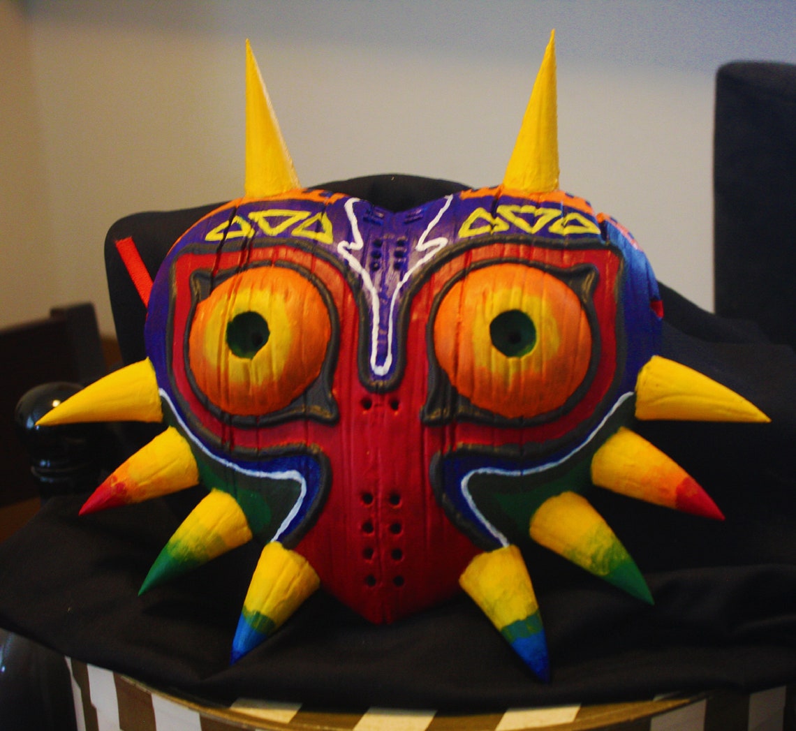 Majora's Mask Replica / Hand Painted Majora Mask - Etsy