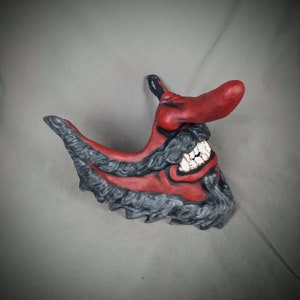 Tengu Mempo Mask / Bushido Mask / Samurai Half mask / Stylized Menpo