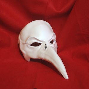 Venetian Style Plague Mask / Half Face Plague Mask / Death mask / Wearable Mask / Plague Doctor mask