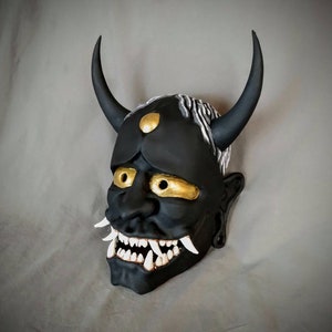 Black Hannya Oni Mask