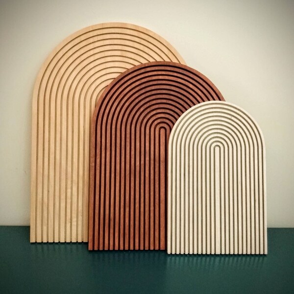 Wooden Rainbow Arch Wall Decor Etsy