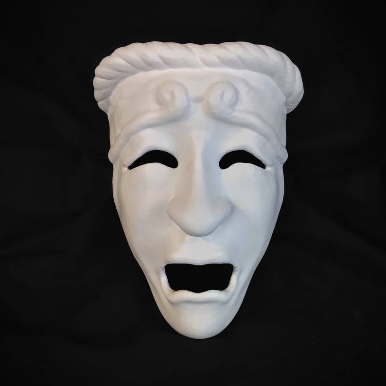 Greek Comedy & Tragedy Masks / Theater masks Etsy