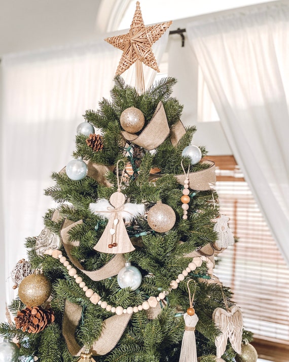 Pearl Bead Garland Christmas Decorations Hook on Wall to Hang Rope Mirror  Trim A Home Christmas Decorations Christmas Decor Ornaments Creative Star  Bow Wooden Window Door Home Decoration Tree Pendant 