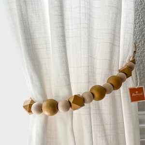 Gold curtain tie backs, Bronze curtain holdbacks, Curtain tiebacks | Living room Bedroom Kitchen decor | Mid Century Modern Boho decor