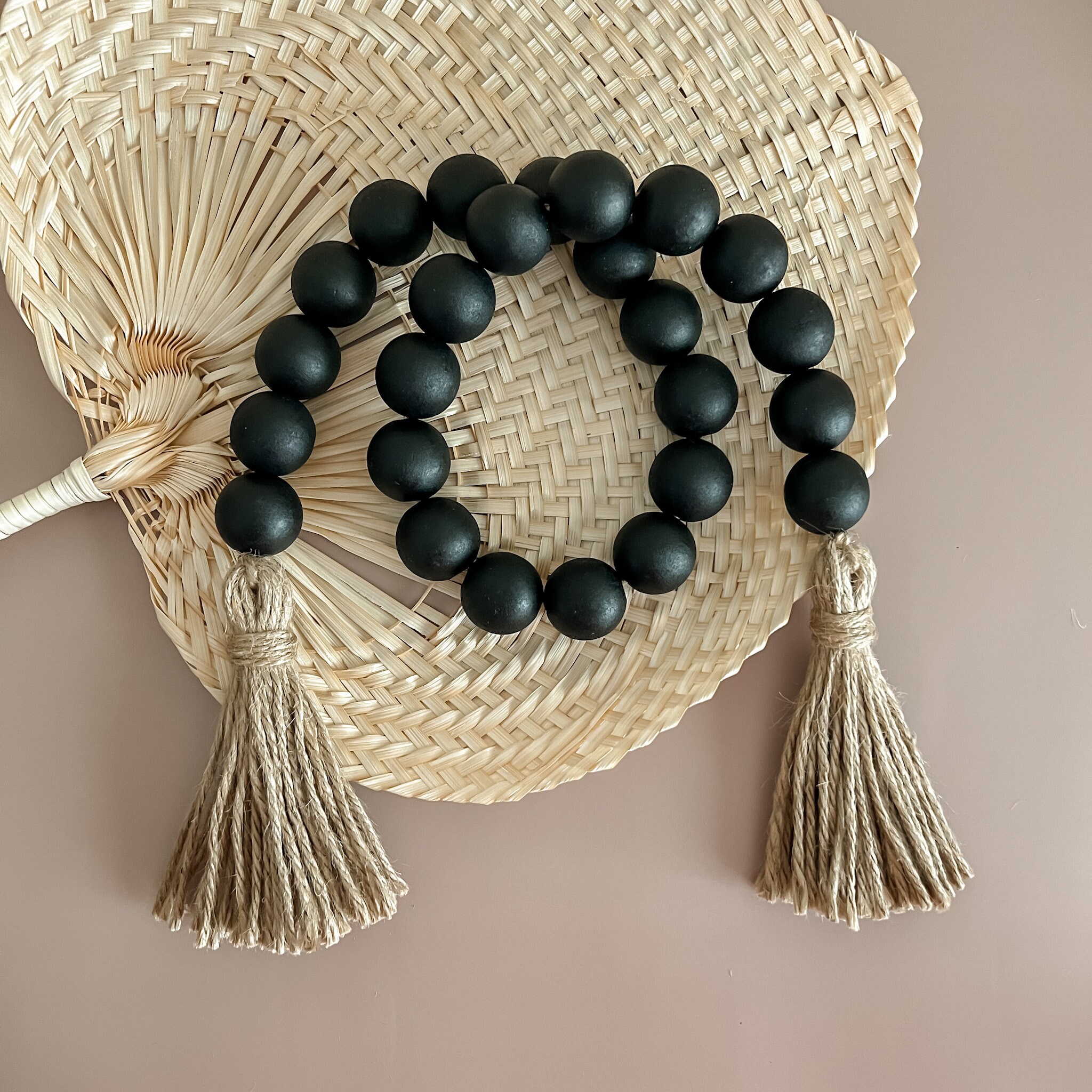 Black Wood Bead Garland – The Blessed Barn Co.