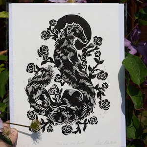 Borzoi and Roses