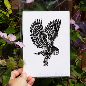 Flying Barn Owl
