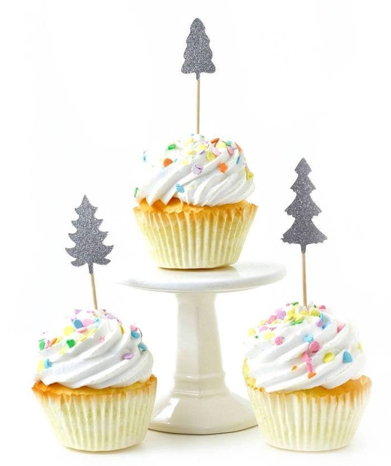 Pine Tree Toothpick Food Toppers Pine Tree Toothpick Food Toppers