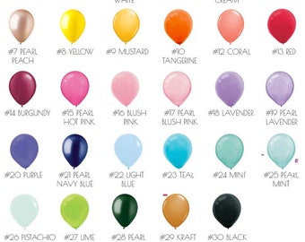 12" Latex Balloons - Custom Color and Quantity