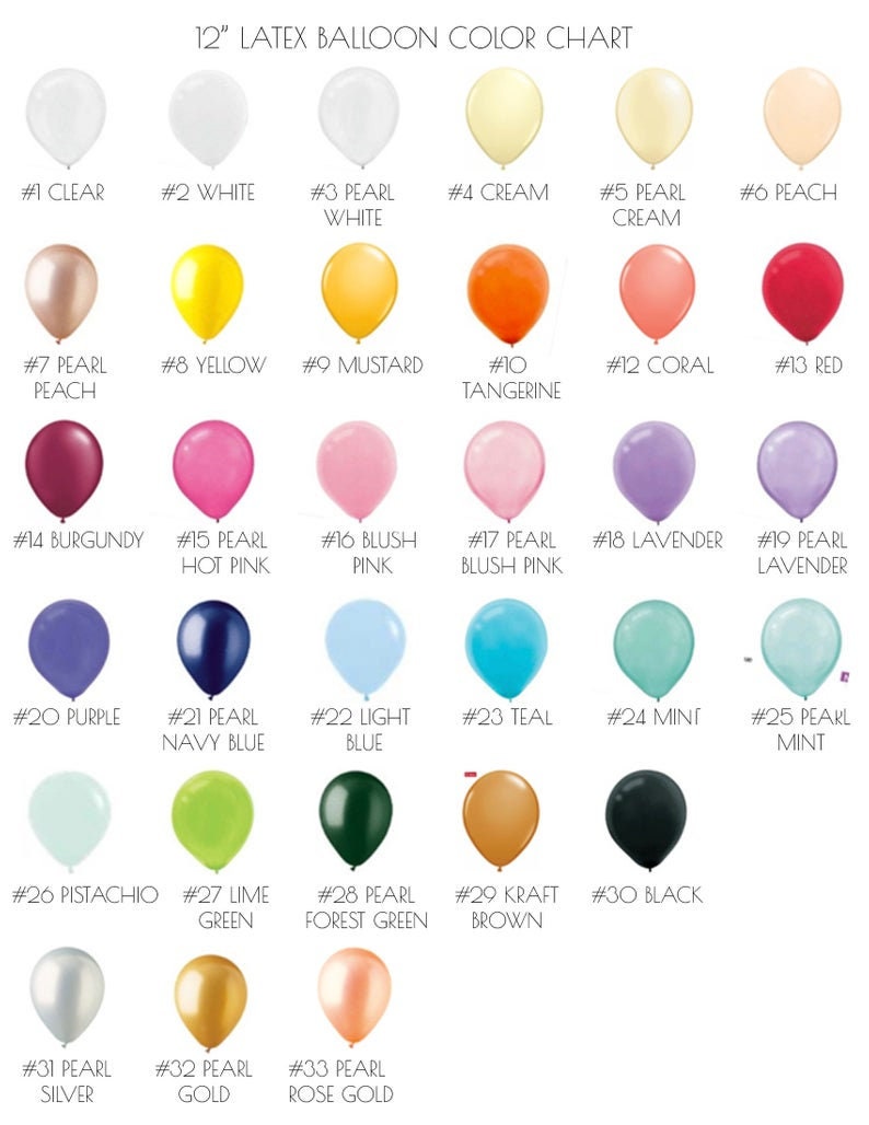 12 Latex Balloons Custom Color and Quantity image 1