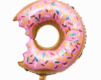 Giant 20" Donut Balloon - Mylar Foil Balloon