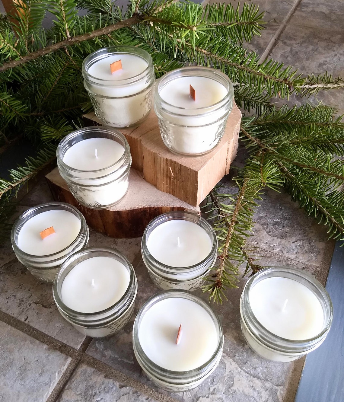 Tallow candles jar candles gift box scentfree 4oz mason Etsy
