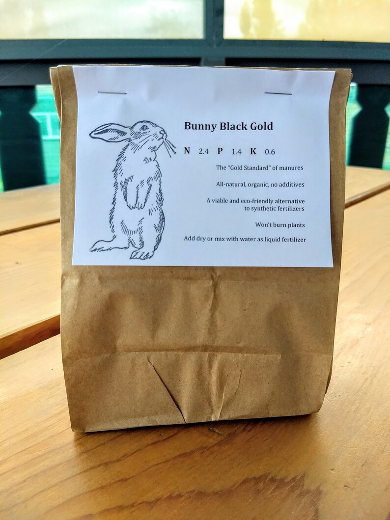 Bunny Black Gold Organic Rabbit Manure Manure Tea Etsy Canada