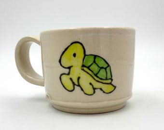 Turtle Cocoa Cup, small hot chocolate mug