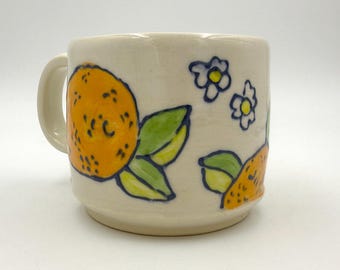 Orange Love Handmade Ceramic Mug