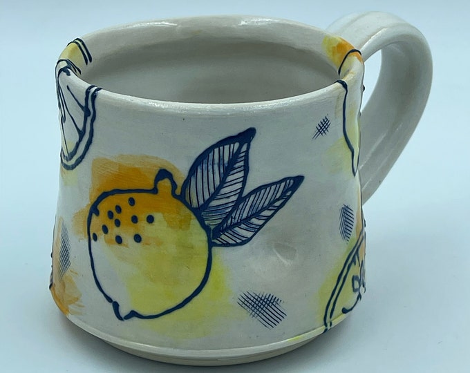 Lemon Love Mug handmade ceramic mug