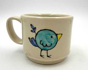 Birdie Cocoa Cup, small hot chocolate mug