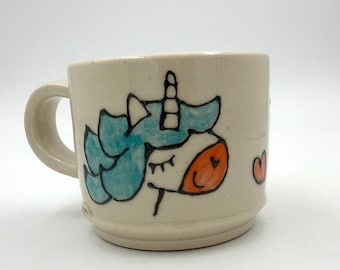 Unicorn Cocoa Cup, small children's hot chocolate mug