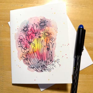 ¡Novedad! Juego de tarjetas con texto "In Dreams", 5 tarjetas en blanco con sobres