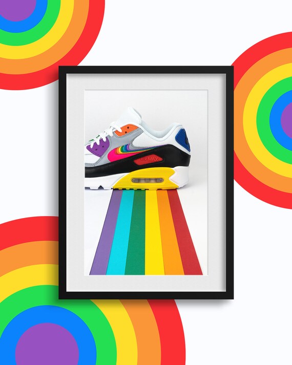 nike air max 90 betrue rainbow