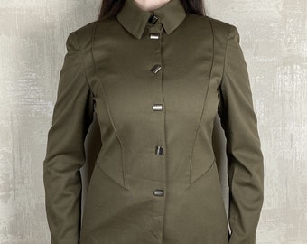 Claude Montana Paris Seltene Vintage 90er Wolle Braune Jacke Damen Blazer Größe 42
